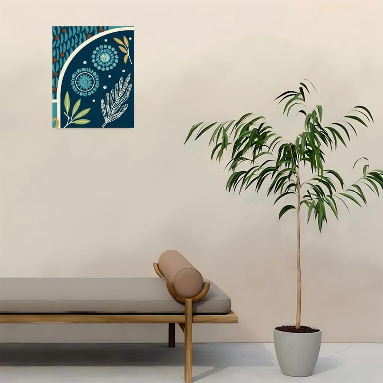 Botanical Paint By Numbers Kit For Adults - Diy Botanical Arch Leaves Painting On Canvas 16X20 In, Acrylic Paint Set, Suitable For Beginners, Wall Art Decor Art For Home Decoration Or Gifts, Unframed - Image 4