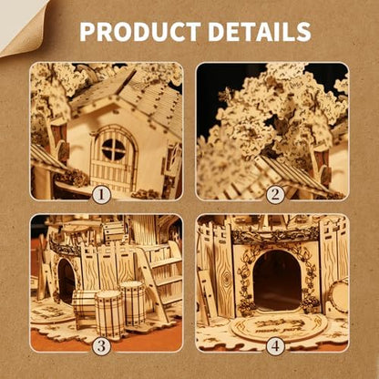 Music Park 3D Wooden Puzzles for Adults, Treehouse - Image 5