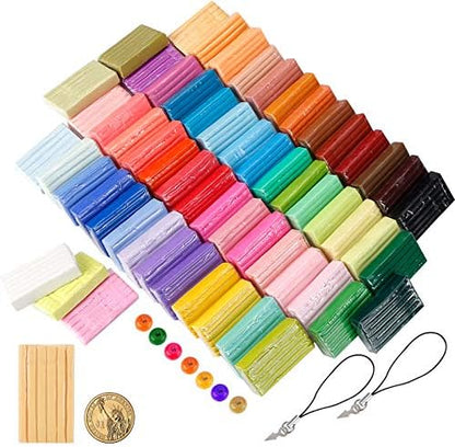 CiaraQ 60-Color Polymer Clay Oven Bake Modeling Kit - Image 3