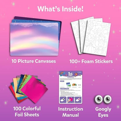 Skillmatics Foil Fun Unicorns & Princesses, Foil Art & Craft, Gift for Kids - Image 3