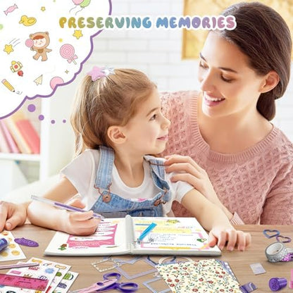 PERRYHOME 2-Pack DIY Journal Kit for Girls - 200+Pcs Journal Set for Teen & Tween Girls, Journaling Art & Crafts Kits, Birthday Gifts for 8 9 10 11 12 13 14 Year Old Girl - Image 5