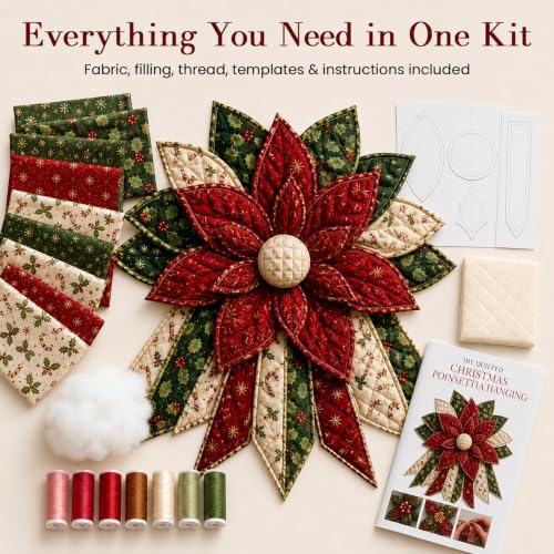 Daily Partner Quilted Christmas Door Hanging DIY Sewing Kit (E1) - Image 2