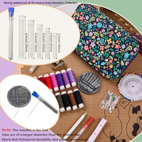 Bobode 140PCS Travel Hand Sewing Kit with Needle and Thread Set - Image 2