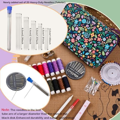 Bobode 140PCS Travel Hand Sewing Kit with Needle and Thread Set - Image 2