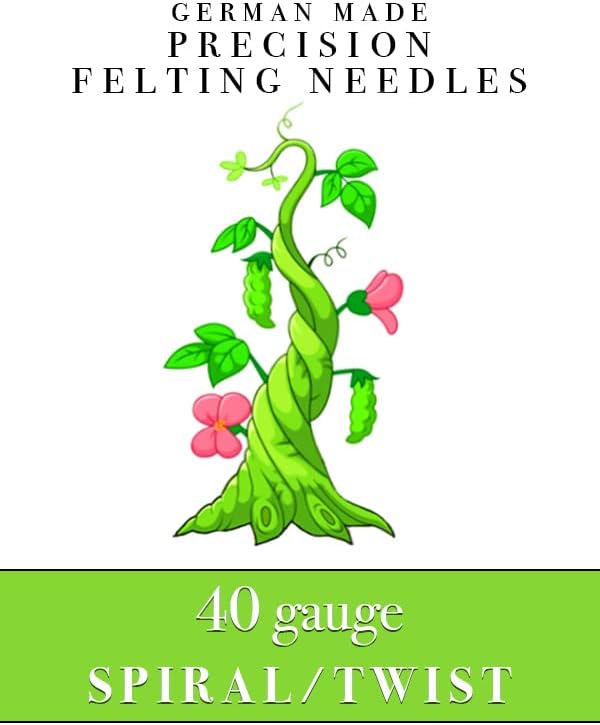 Felting Needles, 40 Gauge Spiral, Groz-Beckert High Carbon Steel, 5 Pack - Image 3