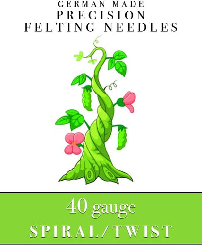 Felting Needles, 40 Gauge Spiral, Groz-Beckert High Carbon Steel, 5 Pack - Image 3