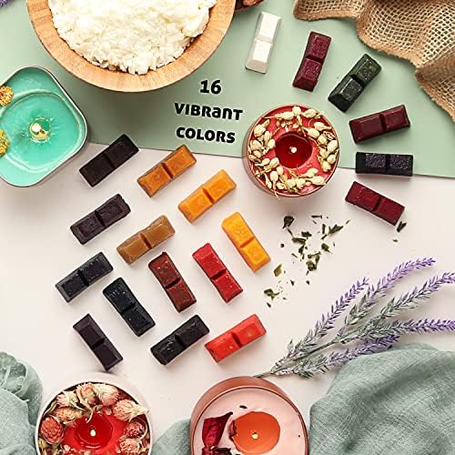 Soy Candle Making Kit for Adults, Candle Making Supplies Kit for Adults & Kids, 12Lb Soy Wax for Candle Making, Complete DIY Candle Making Kit for Adults Includes Wax Melter, Candle Wicks, Dyes & More - Image 3