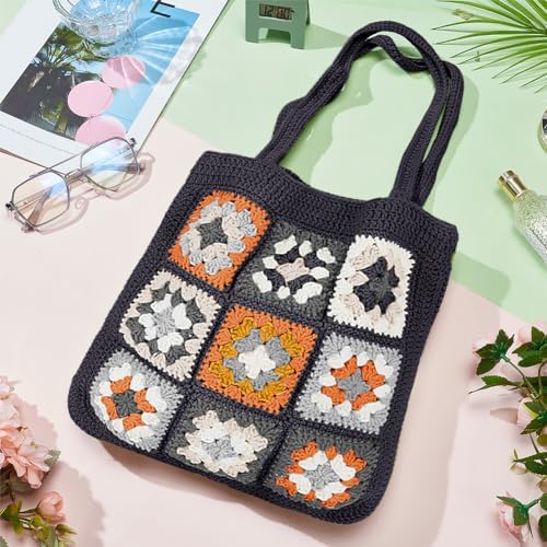 ORIGACH DIY Granny Square Crochet Bag Kit for Beginners Adults - Image 7