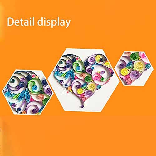 Love Heart Paper Quilling Kit Paper Quilling Adult Craft Great for DIY Craft Workshop,Home Decoration,Birthday Gift,Adult Friend interaction.It's Suitable for Adult and Craftsmen.Creative Stress Relie - Image 3