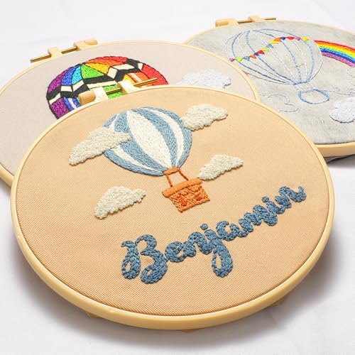 LX LERMX Embroidery Kits for Beginners, Adult Starter Cross Stitch Kit Needlepoint Complete DIY Kit with Unique Patterns, Hoop, Colorful Threads, Tools, Step by Step Instructions & Video Tutorial - Image 5