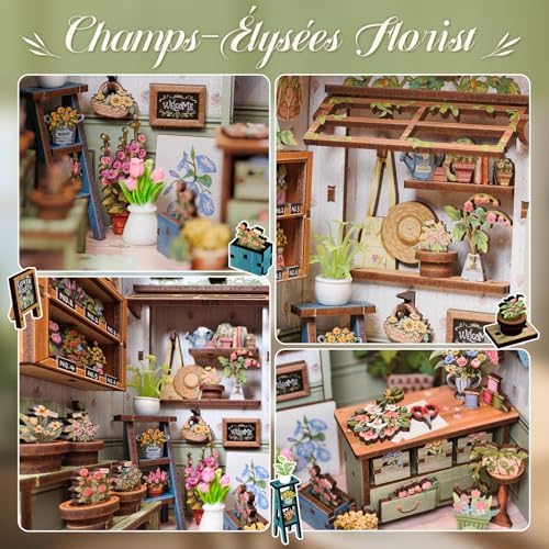 CUTEBEE Book Nook Kit for Adults, DIY Miniature Greenhouse Kit - Image 5