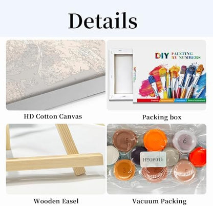 HeeBenor Framed Paint by Numbers Kit for Adults Fall Paint by Number - Image 5
