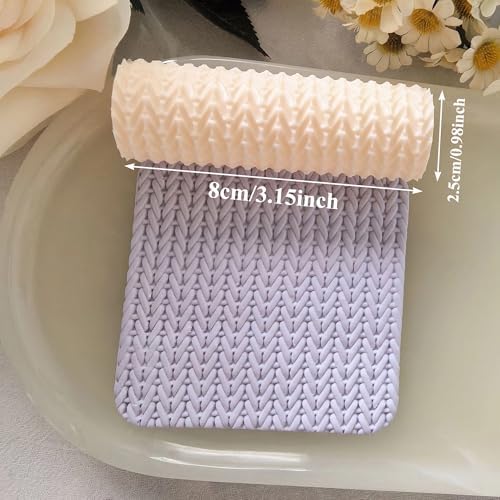 3Pcs Polymer Clay Texture Roller Work with Polymer Clay Cutters for DIY Earrings Jewelry Making Craft Supplies - Image 2