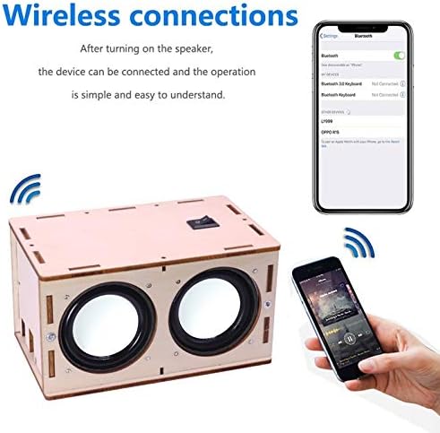 DIY Bluetooth Speaker Kit Wood Case, Teens & Adults STEM Electronic Project - Image 4