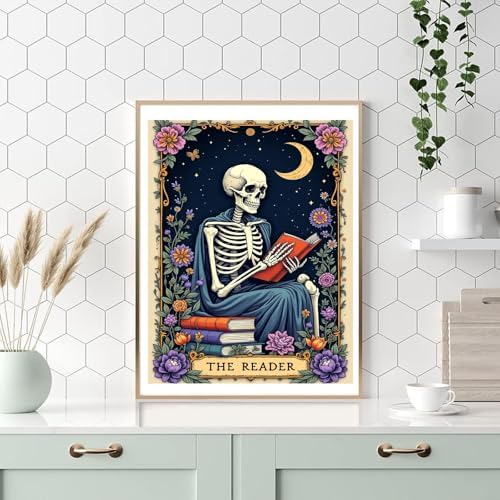 Skull Paint by Numbers Kit for Adults, Skeleton Adult Paint by Number Kits - Image 4