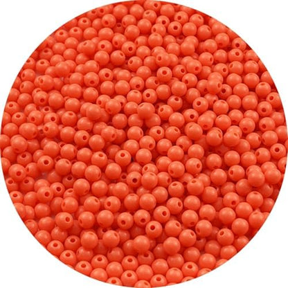 700pcs Acrylic Round Beads for Crafts 6mm Resin Candy Color Spacer Beads with Hole for Jewelry Making Sewing Crafts Decoration Necklaces Bracelets Earrings Supplies(Orange) by Unknown