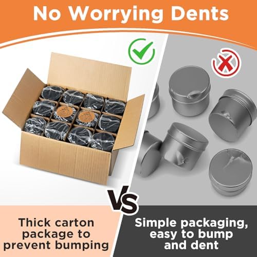 4oz Candle Tins with Lids, Candle Making Kit for Small Business - Image 3
