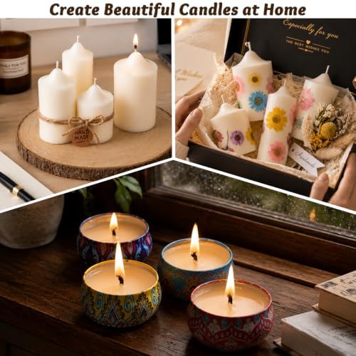 Candle Wicks Kit for Candle Making, 50 Wood Wicks - Image 7