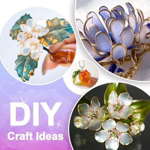 Teexpert UV Dip Resin for Wire Flowers, 2 Pack 100g Each (200g Total), Crystal Clear Thick Formula, Fast Cure UV Resin for DIY Jewelry, Crafts & Floral Design - Image 6
