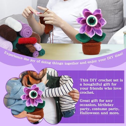 Yizzvb Crochet Kit Beginners Crochet Starter Kits Knitting Supplies - Image 6