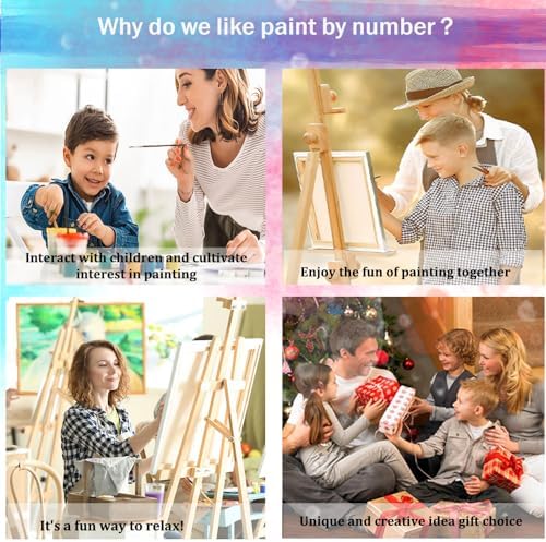 JUJUHOOD Red Poppy Paint by Numbers Kit for Adults Beginner & Kids Ages 8-12, Easy Flower Paint by Number Without Easel, Simple Paint by Numbers for Gift Home Wall Decor (10x10Inch) - Image 7