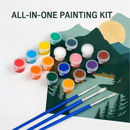 Bottles Paint By Numbers Kit For Adults - Diy Rustic Jugs And Bottle Painting On Canvas, Acrylic Paint Set, Suitable For Beginners, Wall Decor Art For Home Decoration Or Gifts(16X20IN framed) - Image 7