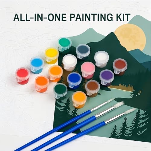 Sceorixa Plant Paint By Numbers Kit for Adults - DIY Lemon Tree in Library Painting On Canvas, Acrylic Paint Set, Suitable for Beginners, Wall Decor Art for Home Decoration Or Gifts(8X12IN Framed) - Image 7
