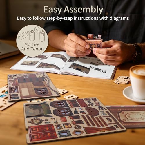 BELEEV Book Nook Kit for Adult and Teens,3D Wooden Puzzle (Photo Studio) - Image 7