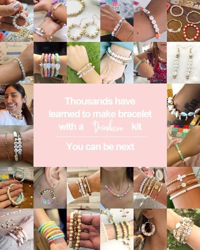 Deinduser Bracelet Making Kit, 7200pcs Clay Beads, 24 Colors 2 Boxes Beads for Bracelets, Clay Bead Bracelet Making kit with Letters, Numbers, Spacers, Ideal Gifts for Holidays - Image 2