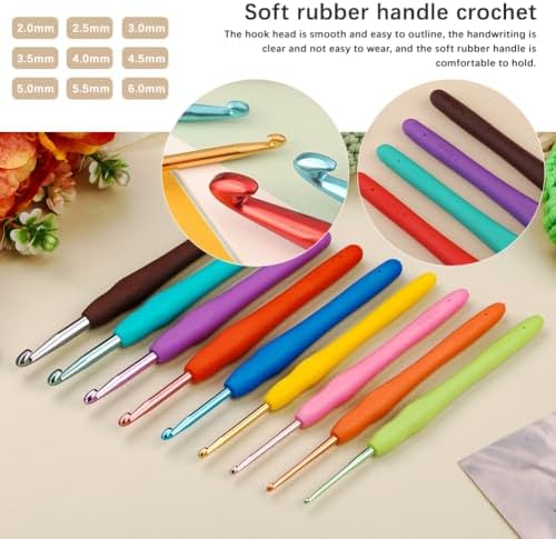 Pnytty 107Pcs Crochet Kit for Beginners Adults, Crochet Starter Kits - Image 3