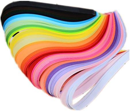 ODETOJOY Quilling Paper Strips 5mm 26 Colors 260 Strips Set DIY Origami Paper Quilling Art Length 39cm - Image 3