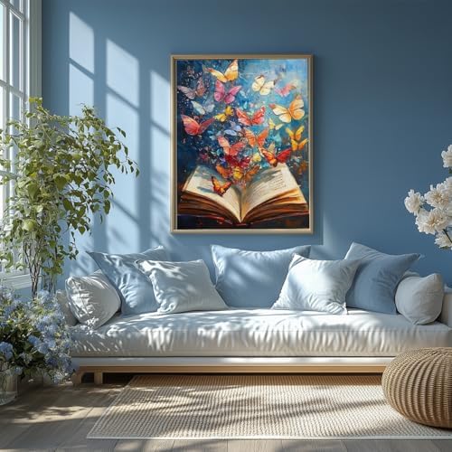 AIBOERL Paint by Numbers Kit for Adults Beginner,Butterfly Book, 12X16In - Image 2