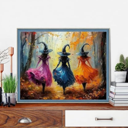 VIGEGU Witch Paint by Numbers Kit for Adults Beginner with Framed - Image 2