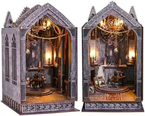 Spilay Book Nook Kit for Adults, Quite Night Prayer DIY Miniature House Kit by SpilayDIYDollhouseMiniature