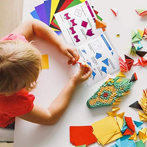 Origami Kit for Kids Ages 5-8, 10 Color Double Sided, 120 Sheets with Book - Image 4