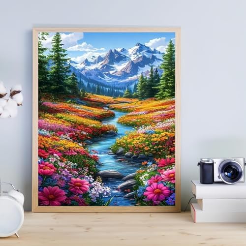 KICHANG Landscape Paint by Numbers Kit for Adults Beginner (Without Frame) - Image 2