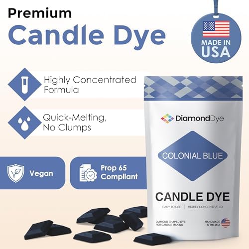 Colonial Blue Candle Dye Chips, Soy & Paraffin Candle Making, 10 Pack - Image 2