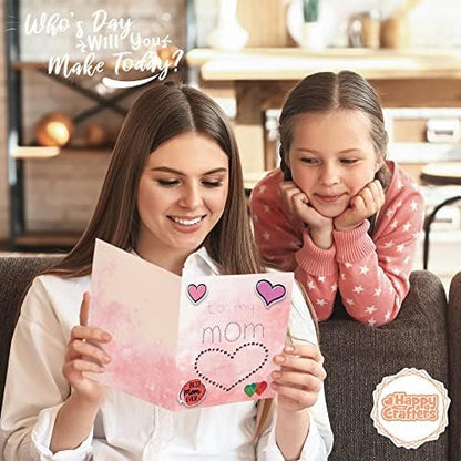 Card Making Kits For Adults And Kids- 24 Blank Greeting Cards And Envelopes With Supplies And Stamp Set- Giftable DIY Greeting Card Set- Happy Birthday Holiday Baby Shower Congratulations Thank You - Image 6