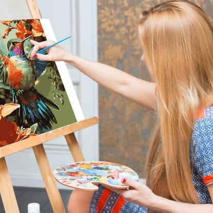 Paint by Numbers Kit for Adults, Hummingbird Acrylic Canvas Painting Set - Image 7