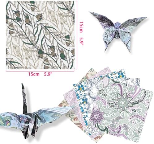 6x6" Origami Paper,50Sheets Double Sided Colored Paper,Square Craft Paper - Image 2