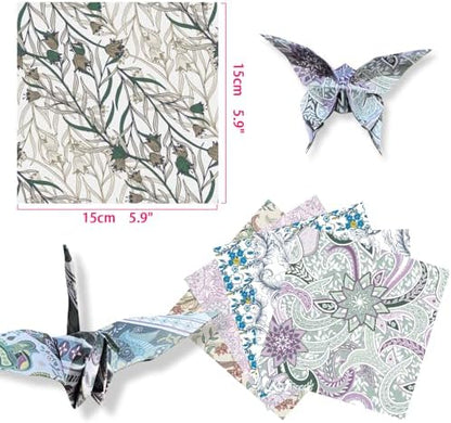 6x6" Origami Paper,50Sheets Double Sided Colored Paper,Square Craft Paper - Image 2