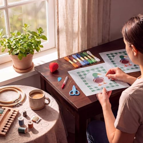 XunYee Needlepoint Canvas Kit, Mallard Duck - Image 6