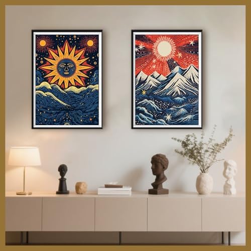 DOTSOPS Landscape Diamond Art Painting Kits Round Full Drill 11.8 x 15.7 in - Image 5