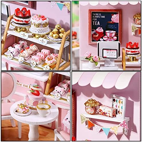 CUTEROOM DIY Doll Room Miniature Furniture Wooden House Kit-Sweet Talk - Image 3