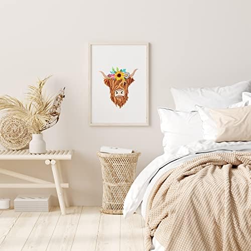Louise Maelys Highland Cow Floral Embroidery Kit for Beginners Craft - Image 5