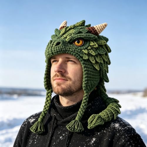 smtsmt Fantasy Hood Hat DIY Crochet Kit Series (Dragon) - Image 2
