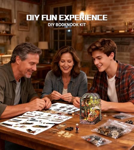 Spilay Book Nook Kit for Adults, Zero Platform DIY Miniature House Kit - Image 5