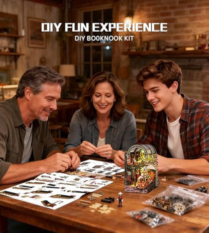 Spilay Book Nook Kit for Adults, Zero Platform DIY Miniature House Kit - Image 5