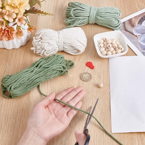 FREEBLOSS Macrame Leaf Wall Hanging Kit Boho Leaves Macrame Tapestry Macrame Kit for Beginners Handmade Woven Hanging Tapestry Bohemian Macrame Wall Art for Living Room Bedroom - Image 4