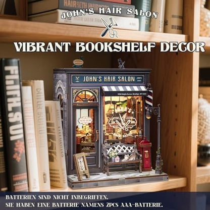 Cutefun Book Nook Kit - DIY Miniature Dollhouse Kit for Adults and Teens - Image 2
